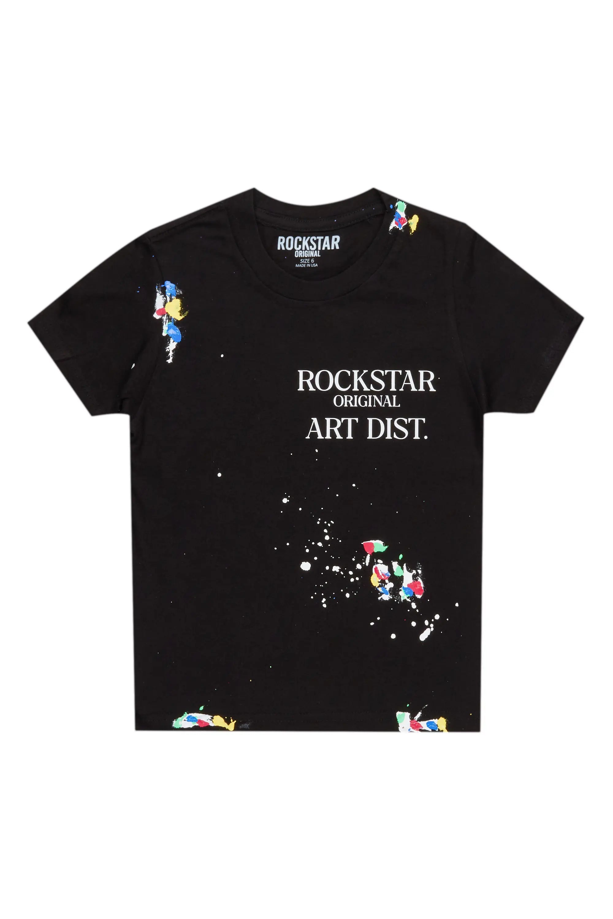 Girls Palmira Black Graphic T-Shirt