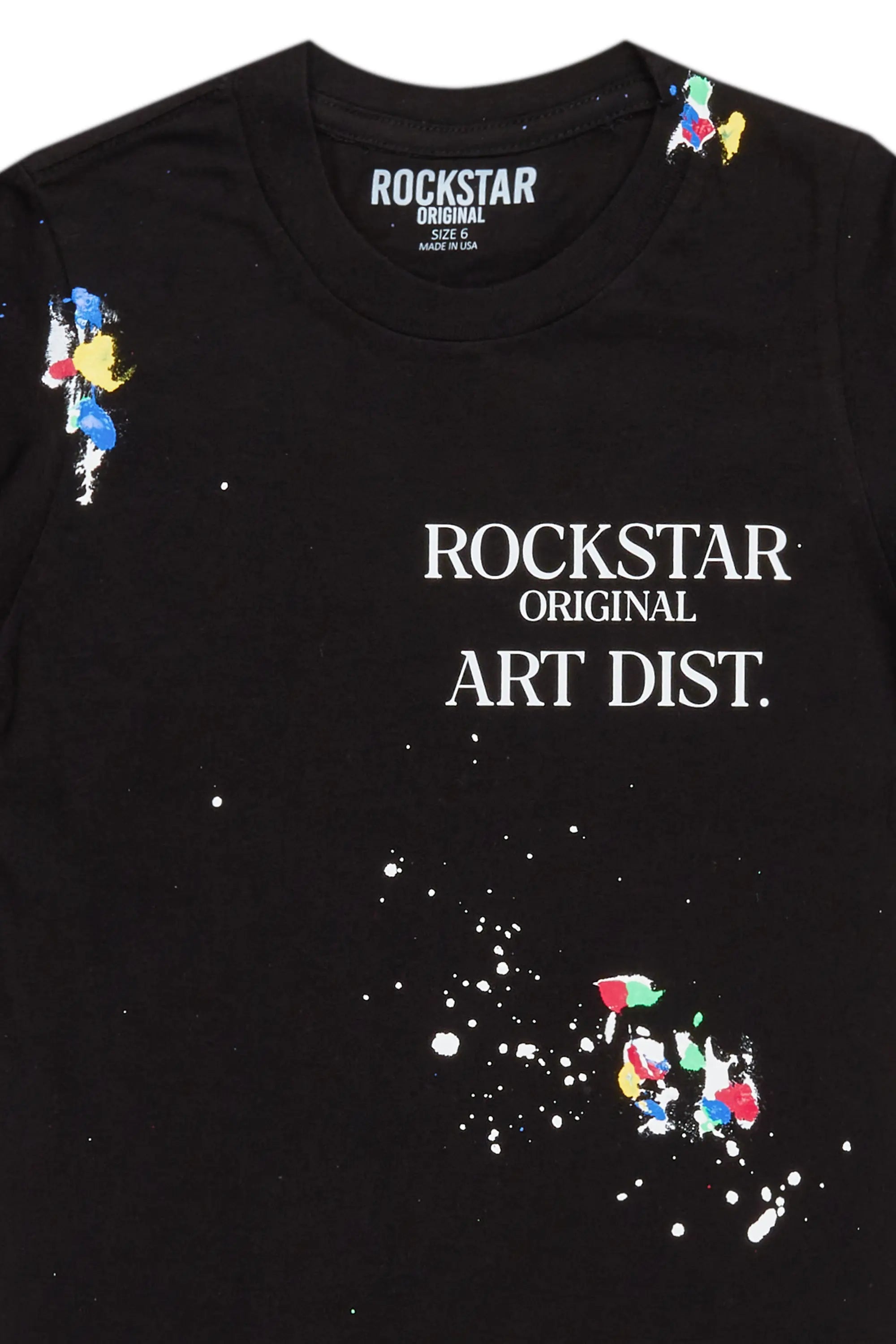 Girls Palmira Black Graphic T-Shirt