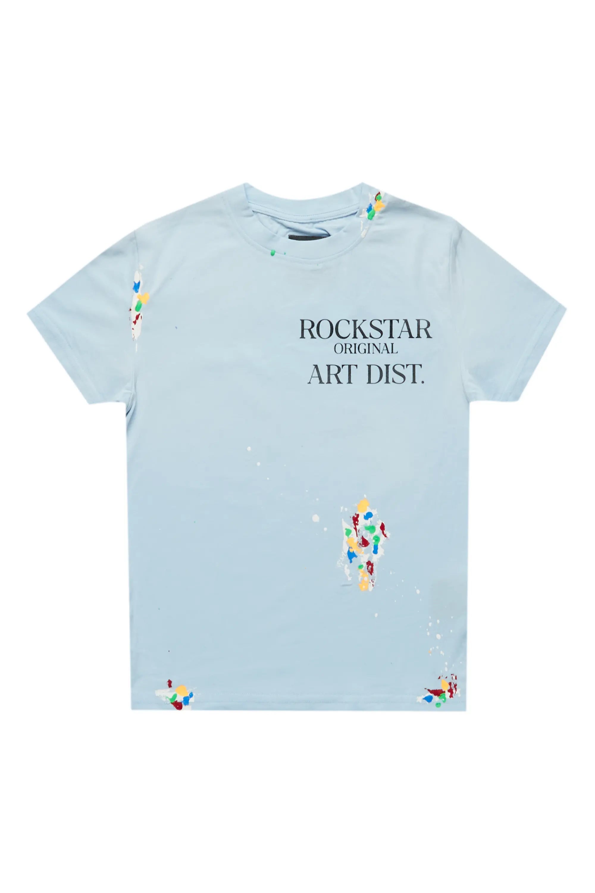 Girls Palmira Light Blue Graphic T-Shirt