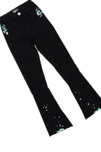 Boys Palmer Red Hoodie/Black Super Stacked Flare Jean Set