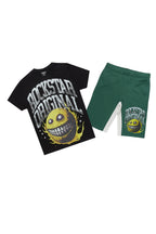 Boys Parsons Black/White T-Shirt/Short Set