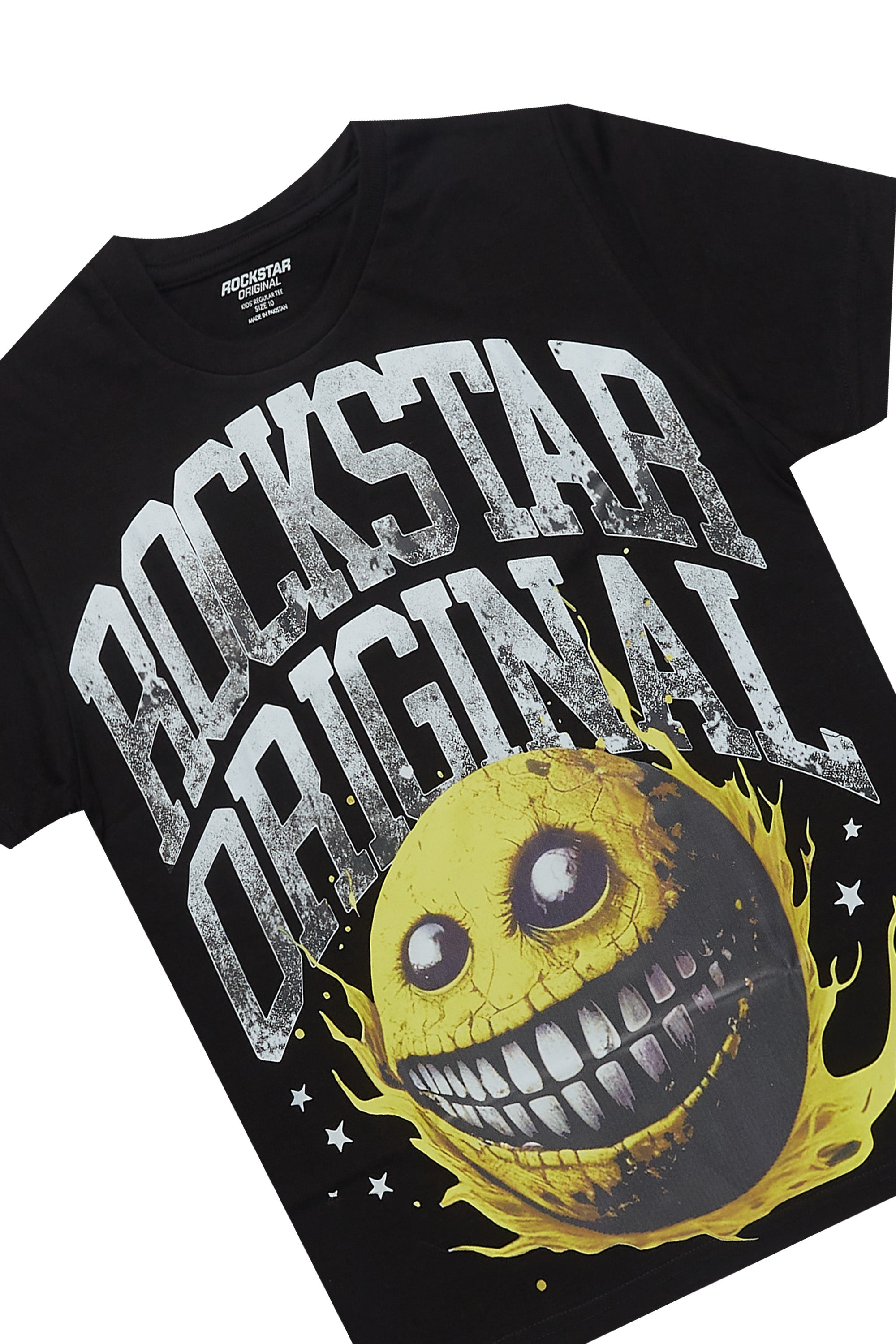 Boys Parsons Black/White T-Shirt/Short Set