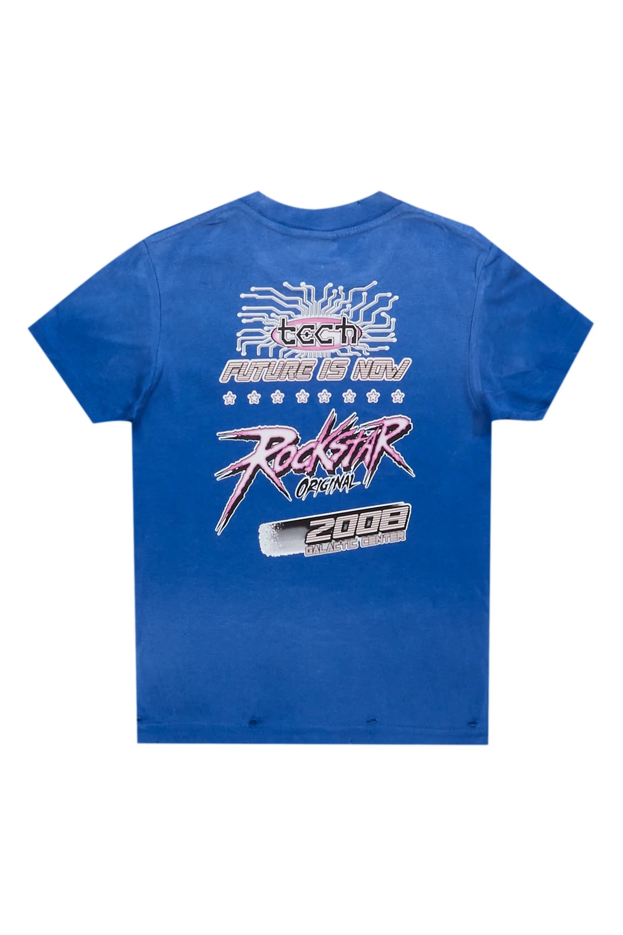Boys Race Royal Blue Graphic T-Shirt