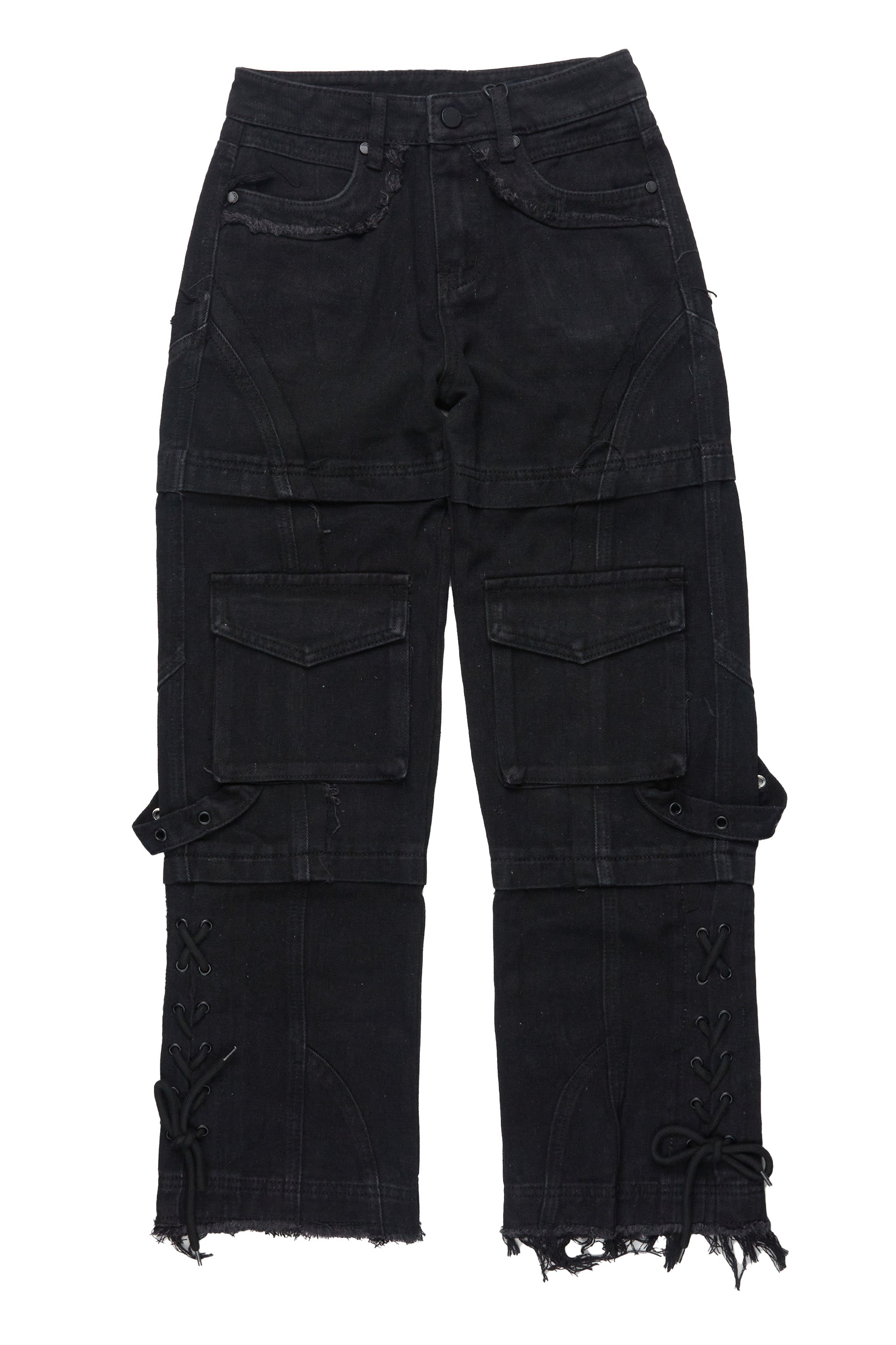 Boys Three Maxi Jet Black Baggy Fit Jean
