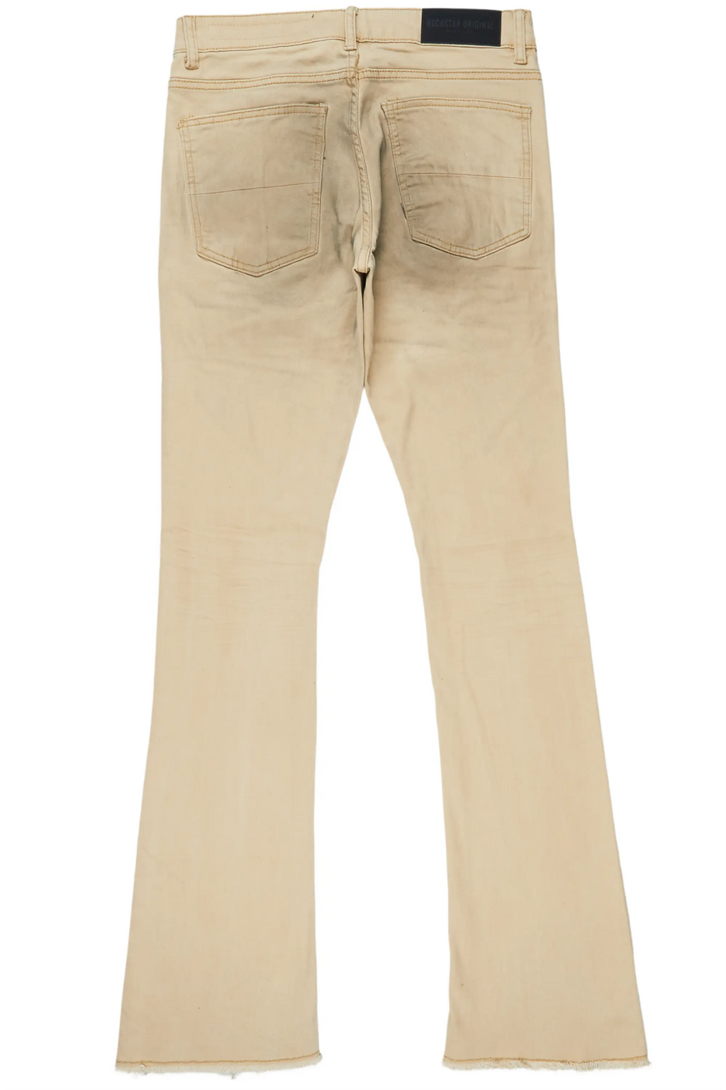 Bree Khaki/Black Stacked Flare Jean