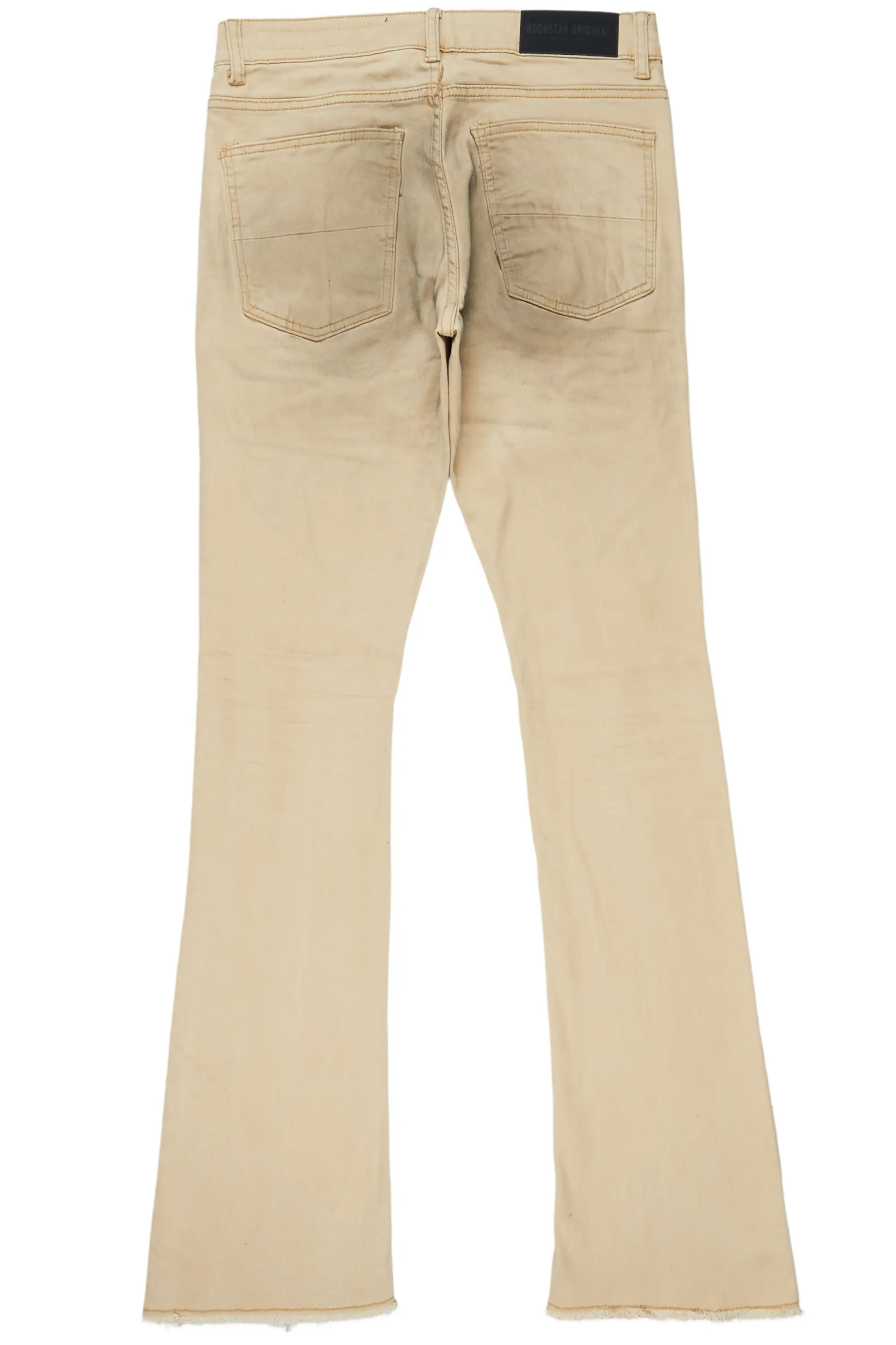 Bree Khaki/Black Stacked Flare Jean