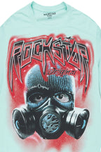 Broad Powder Blue Oversized Graphic T-Shirt