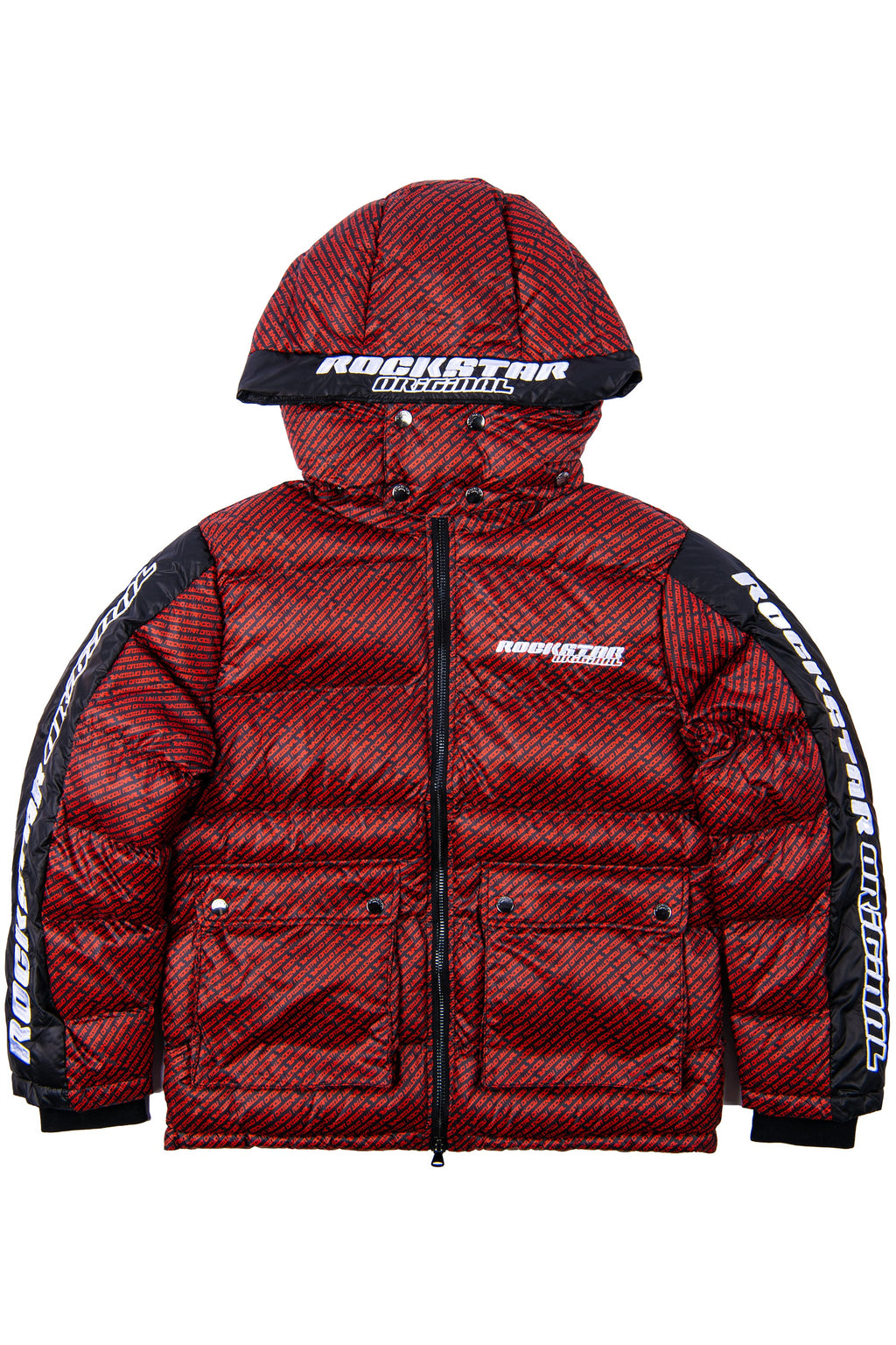 Bryson Puffer Jacket- Red/Blk
