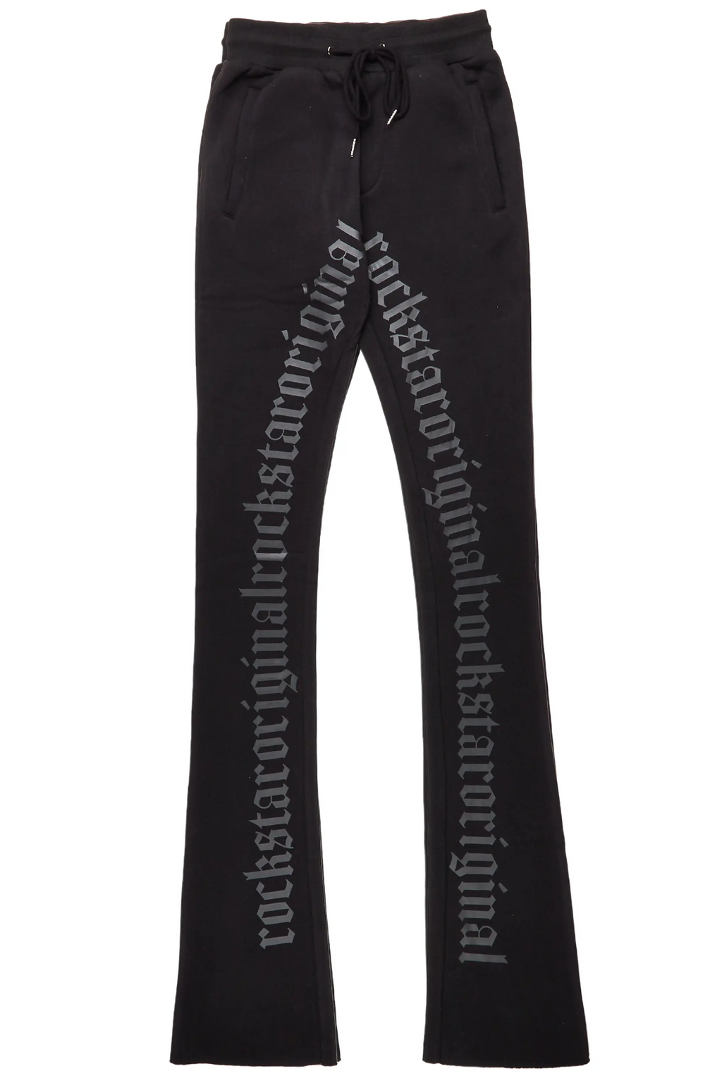 Callie Black Super Stacked Pants