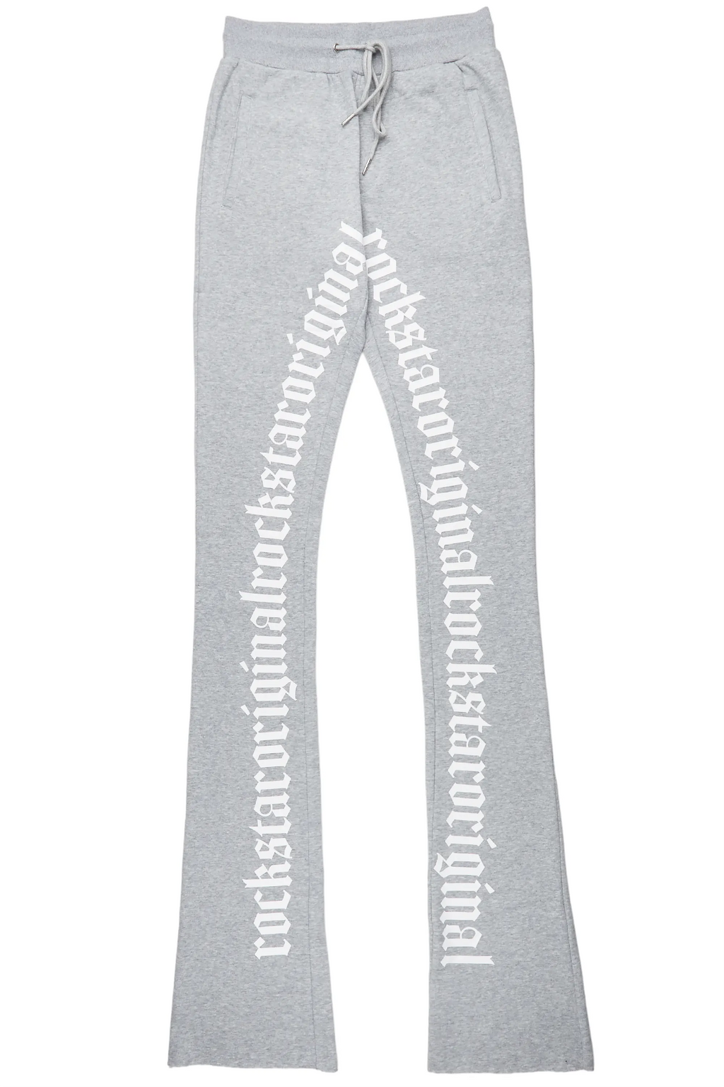 Callie Heather Grey Super Stacked Pants