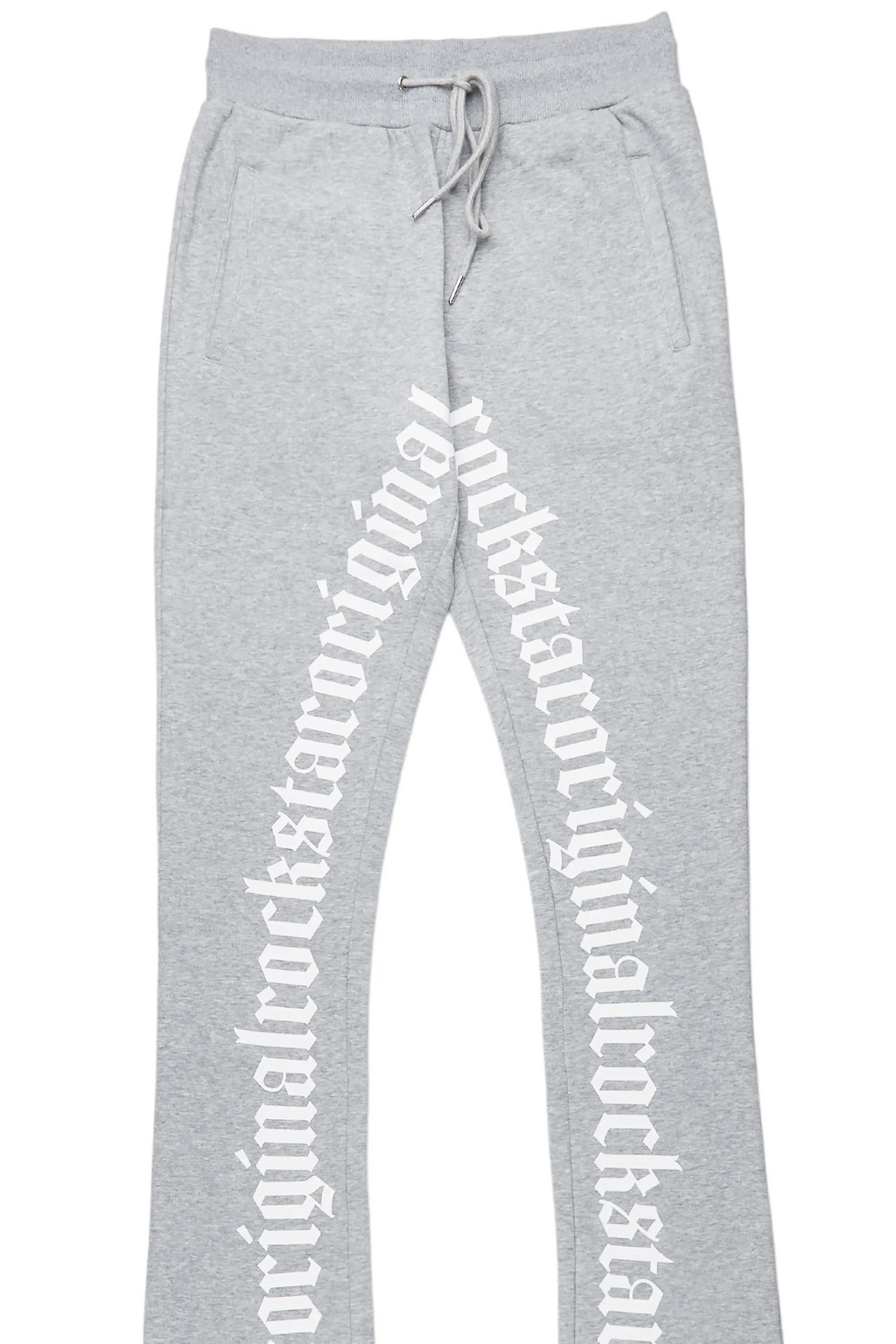 Callie Heather Grey Super Stacked Pants