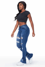 Carissa Med.Wash Super Stacked Jean