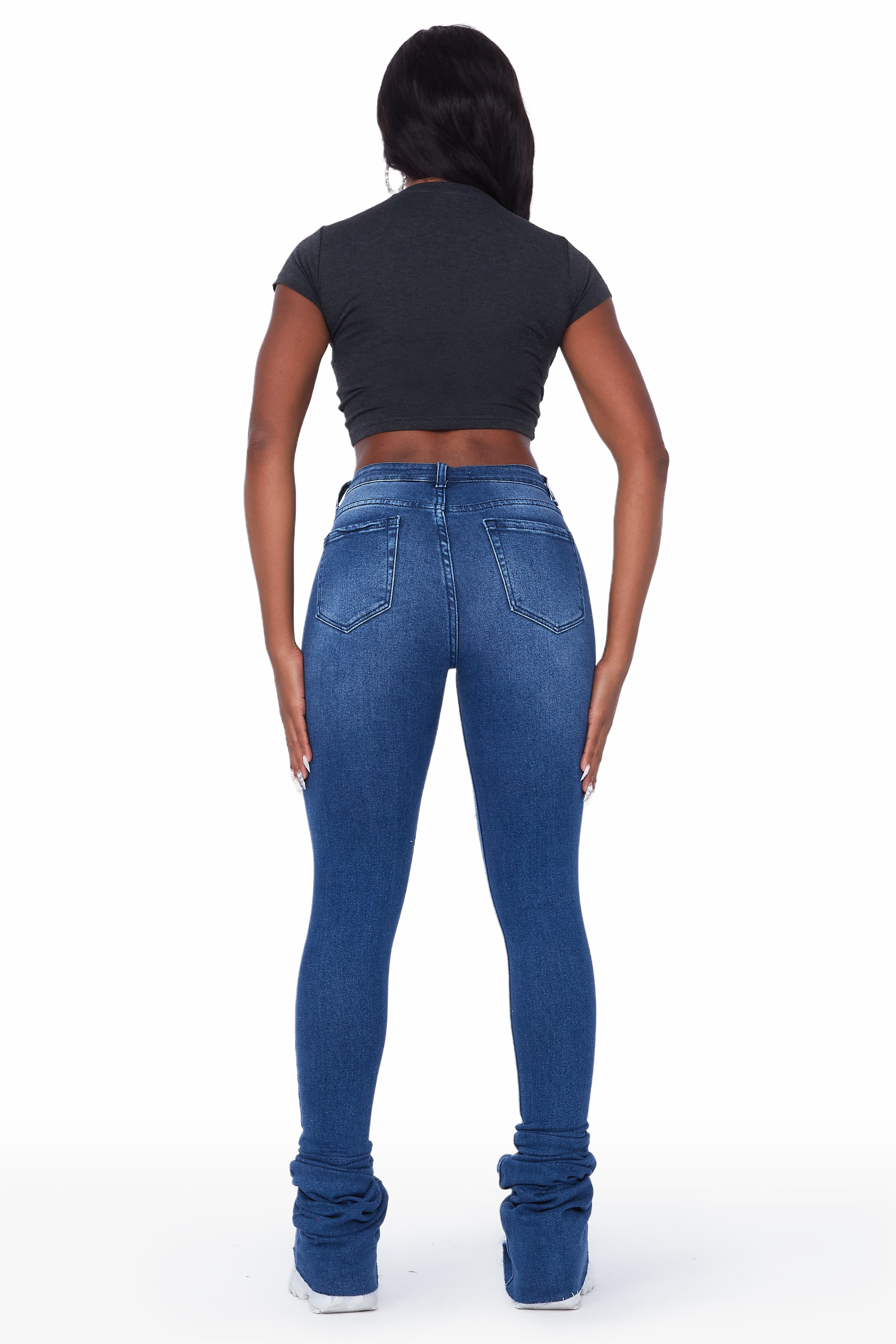 Carissa Med.Wash Super Stacked Jean