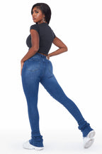 Carissa Med.Wash Super Stacked Jean