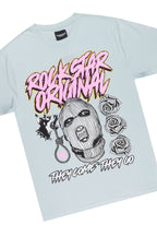 Clava Baby Blue T-Shirt/Short Set