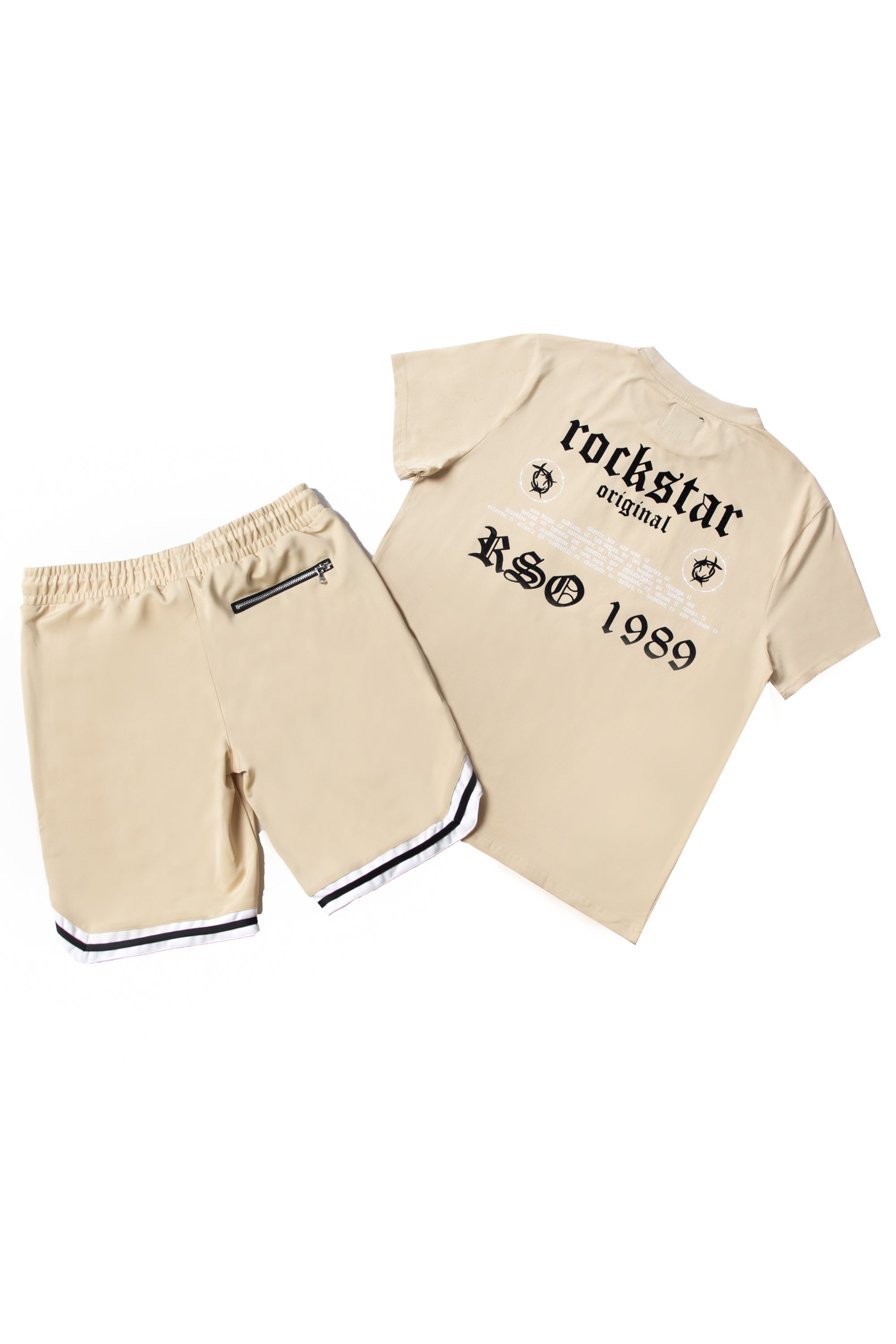 Corey Short Set-Beige