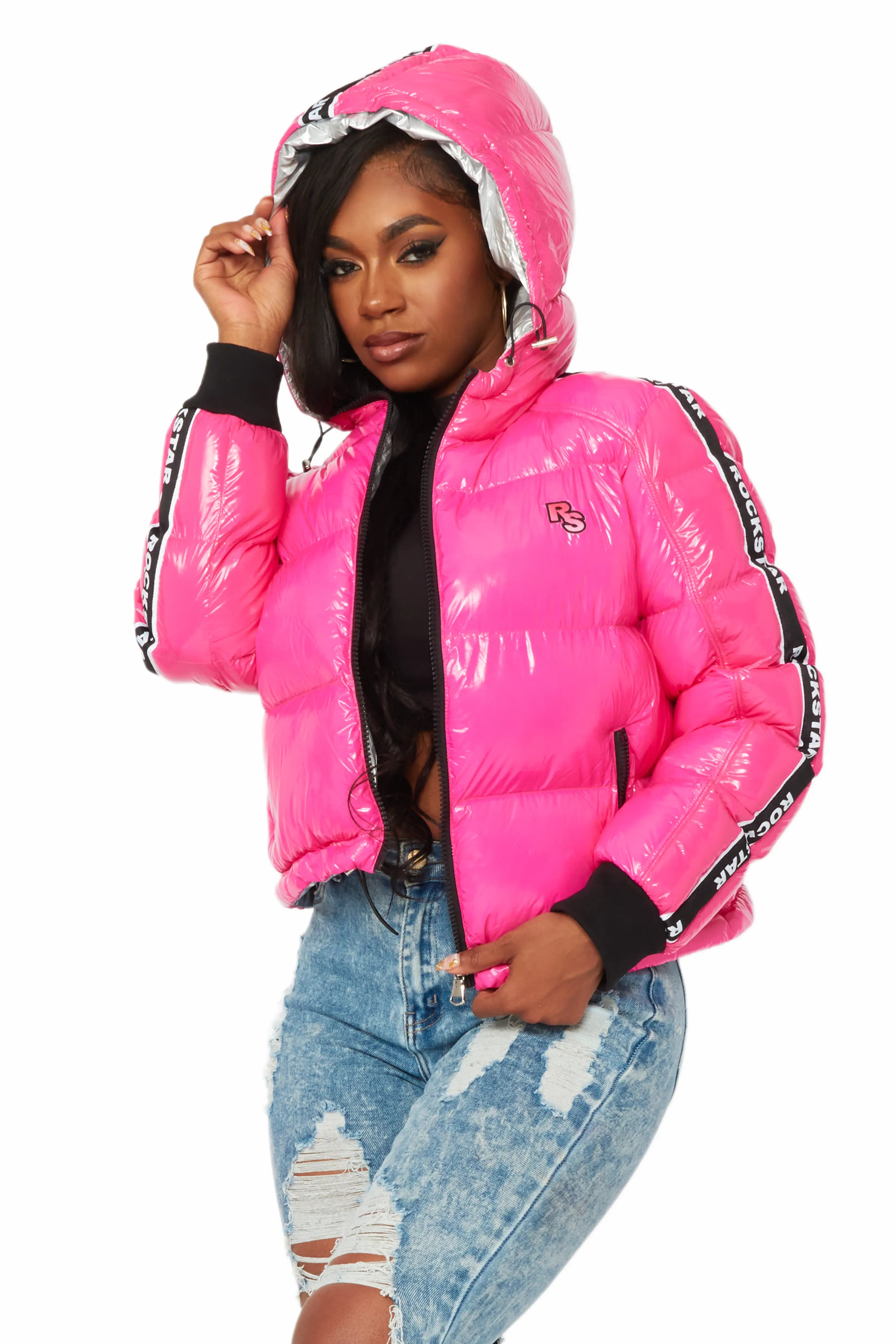 Jackey Hot Pink Puffer Jacket