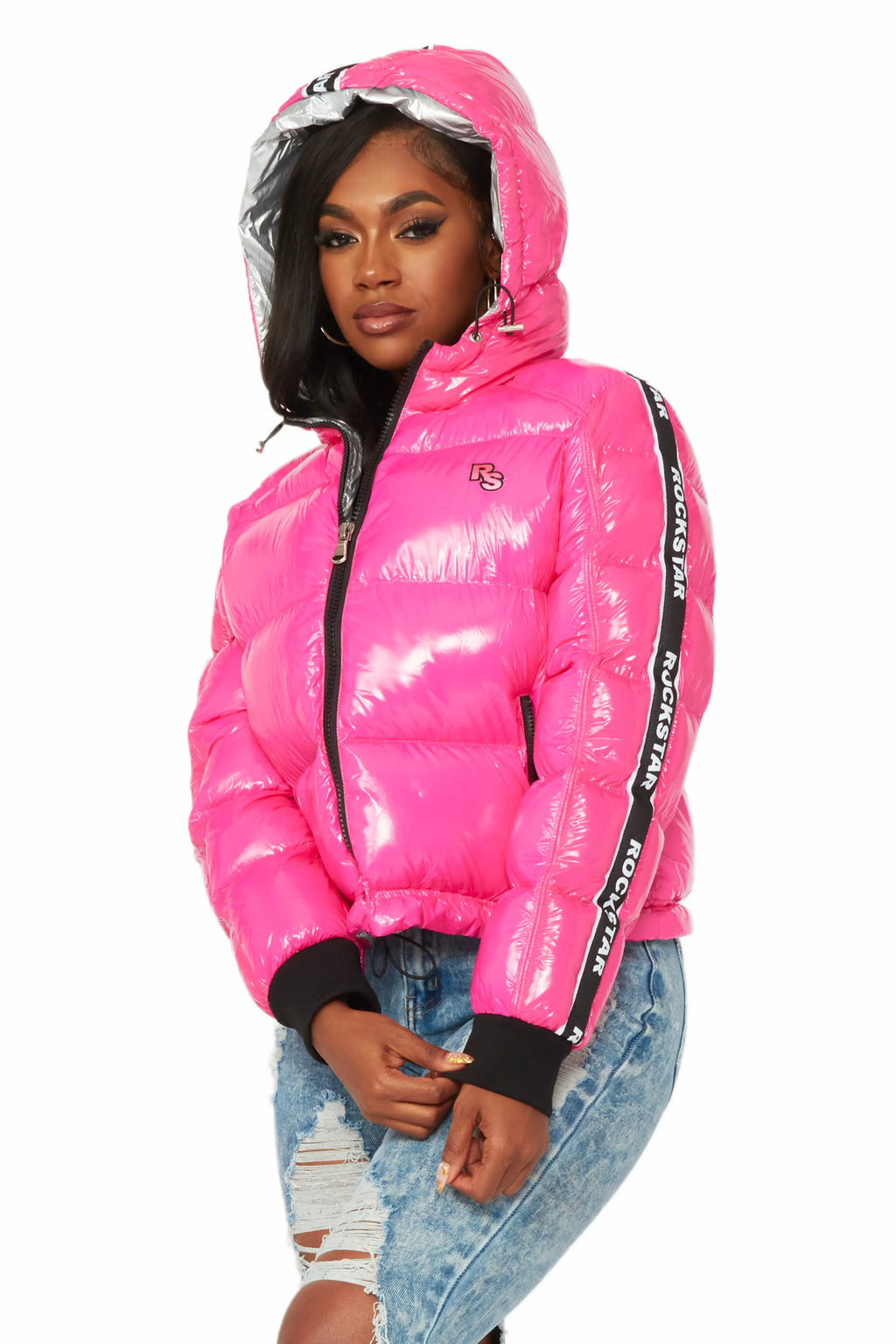 Jackey Hot Pink Puffer Jacket