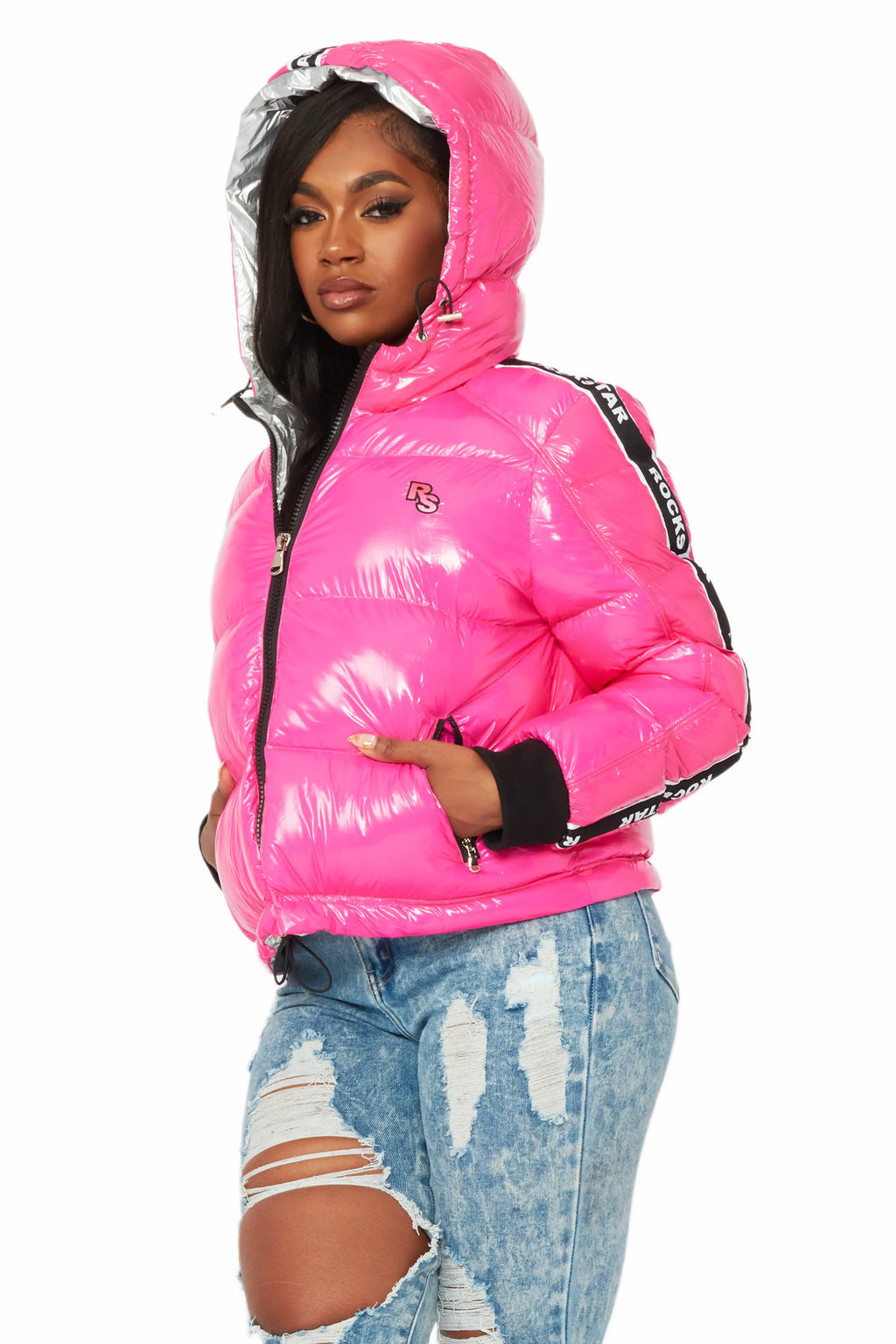 Jackey Hot Pink Puffer Jacket