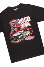 Daggor Black Graphic T-Shirt/ Short Set