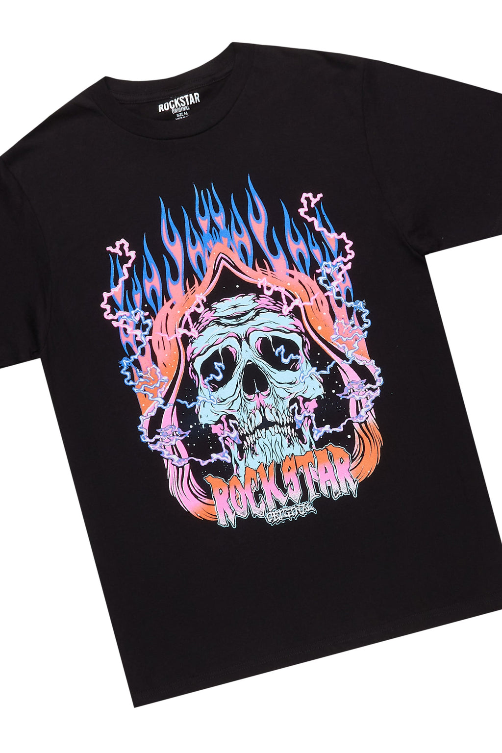 Disstans Black Graphic T-Shirt- Short Set