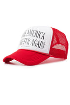 Drako White/Red Graphic Trucker Hat