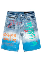 Dripper Printed Short- Blue