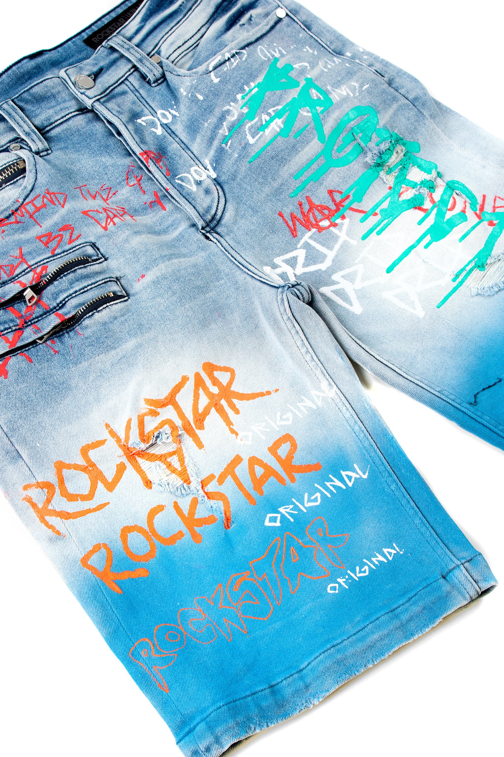 Dripper Printed Short- Blue