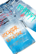 Dripper Printed Short- Blue