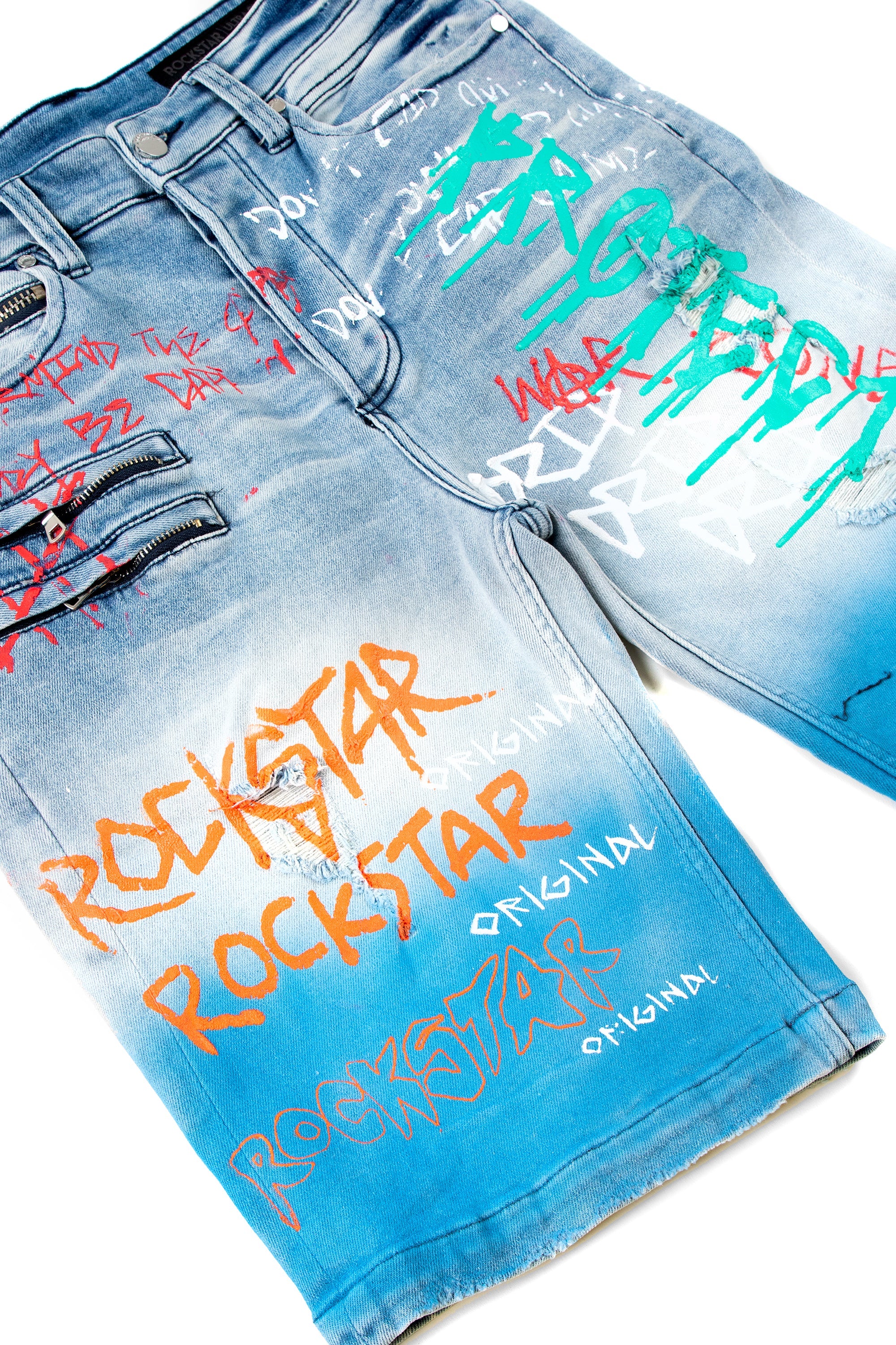 Dripper Printed Short- Blue