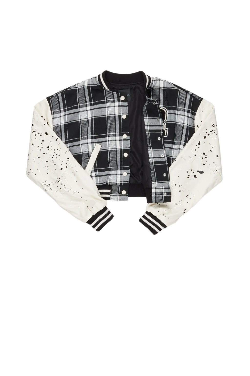 Essie Black Plaid Jacket