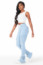 Evey Light Wash Super Stacked Jean