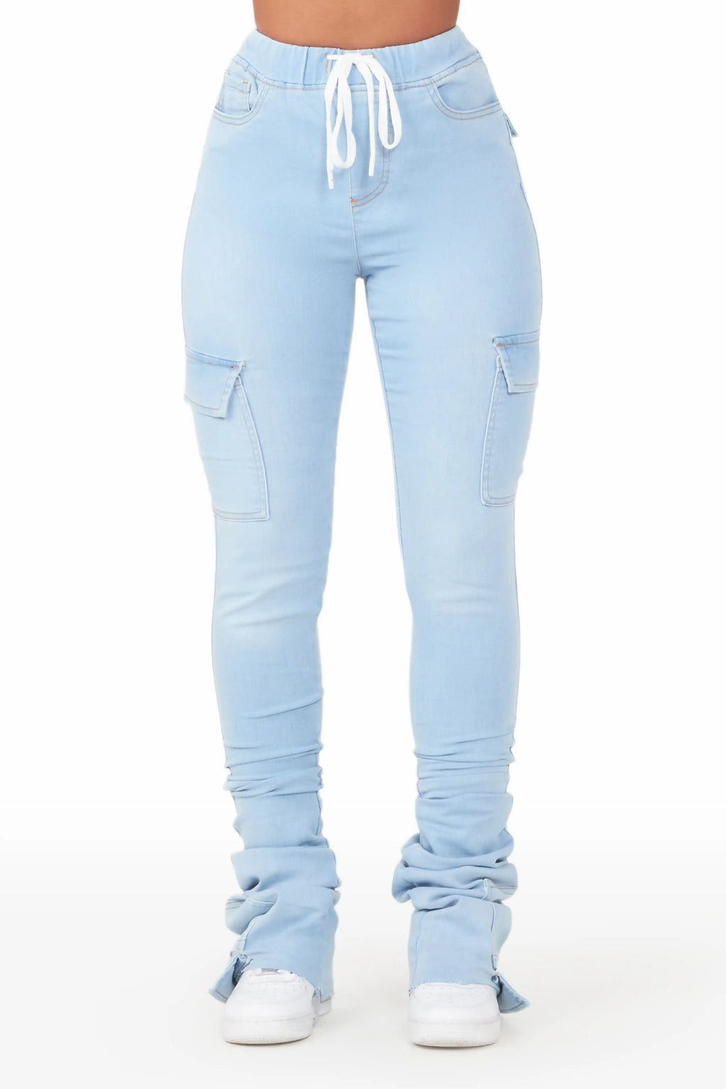Evey Light Wash Super Stacked Jean