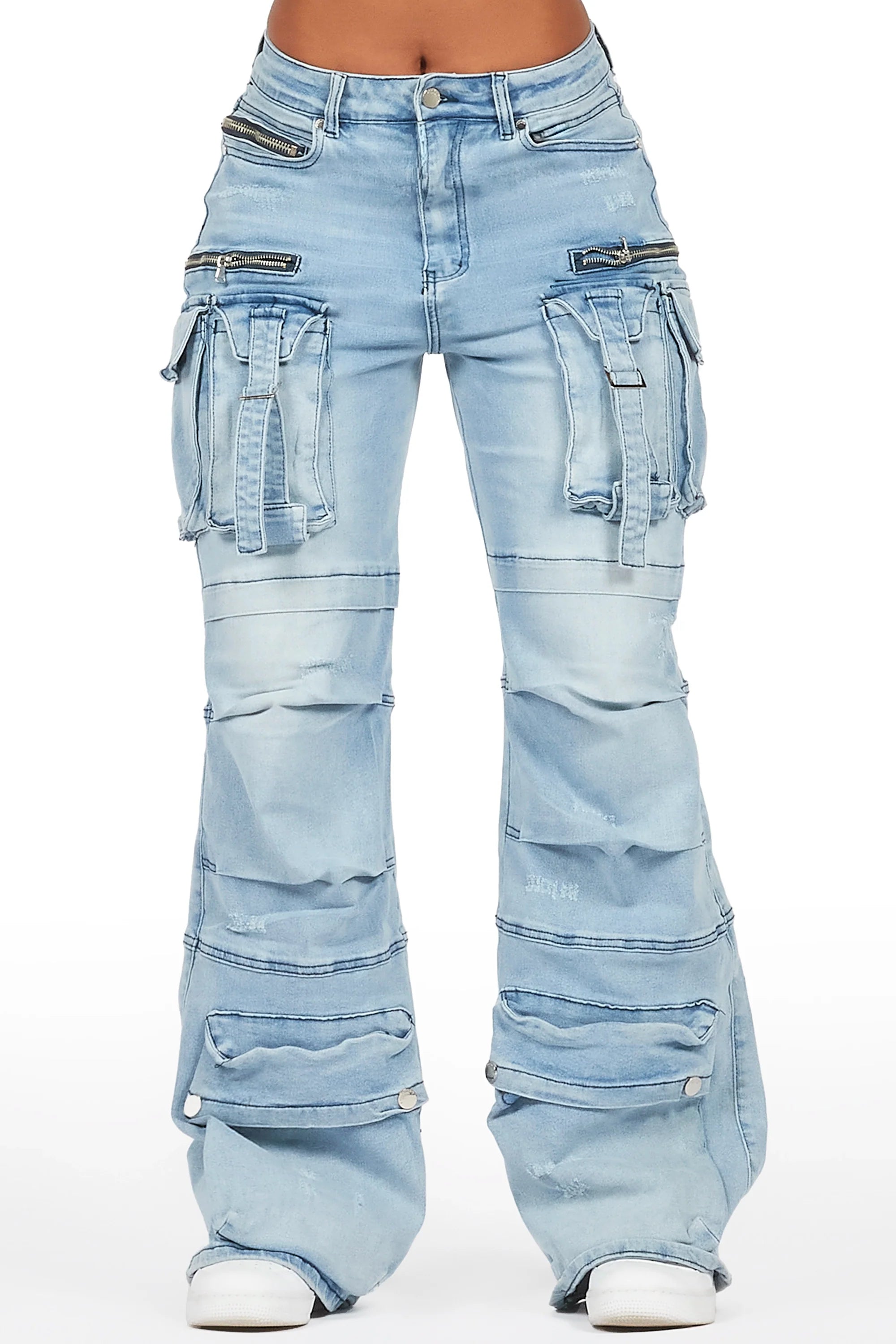 Tarella Light Wash Wide Leg Jean