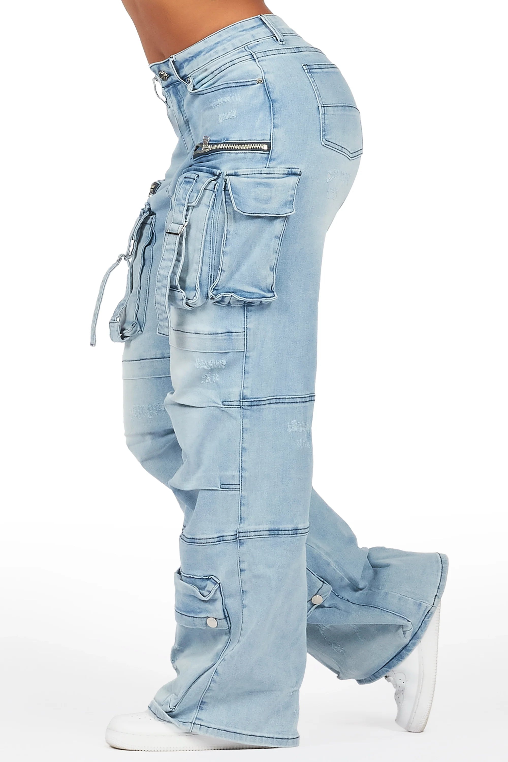 Tarella Light Wash Wide Leg Jean