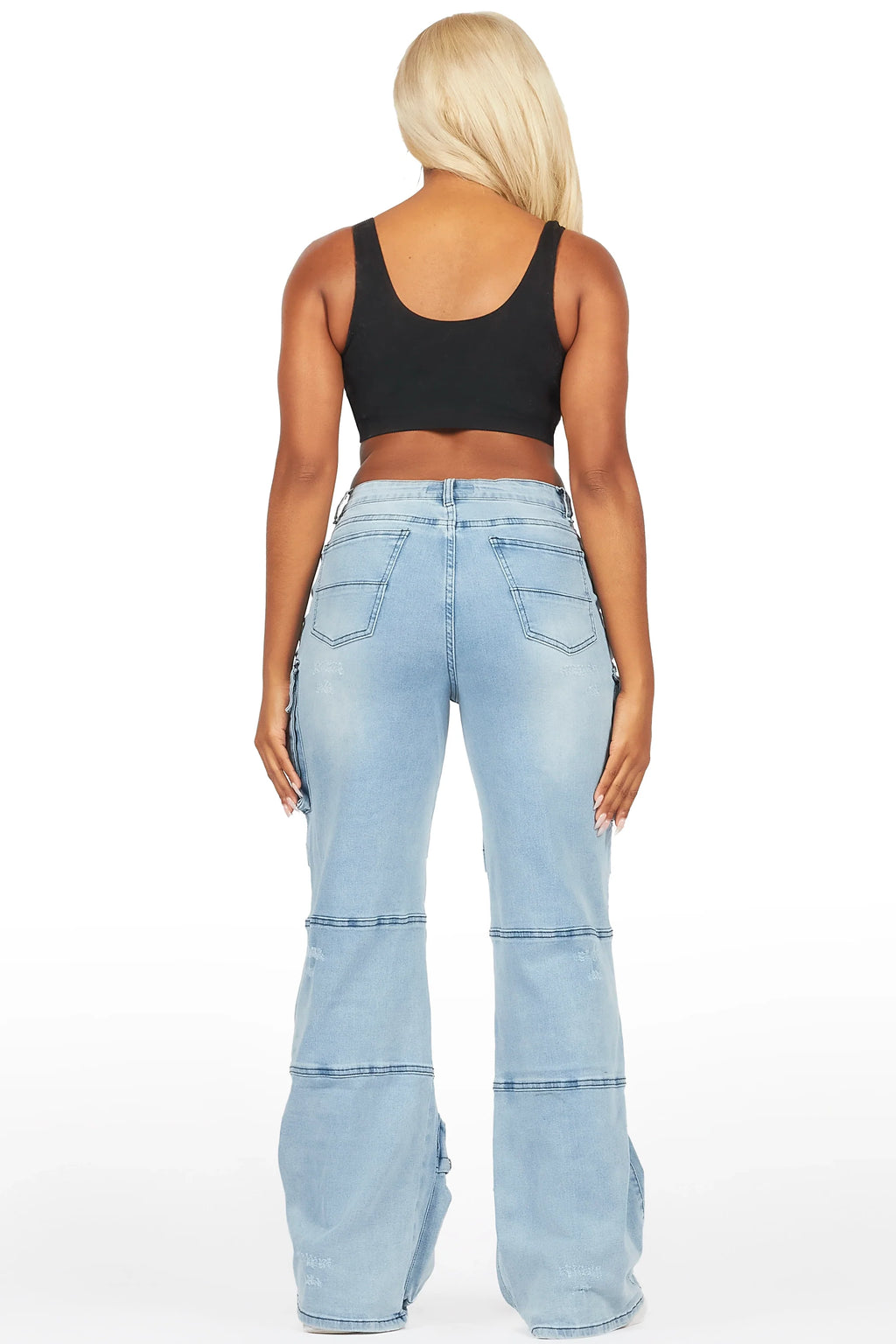 Tarella Light Wash Wide Leg Jean