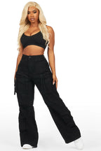 Corrie Black Baggy Cargo Jean