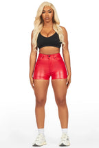 Tamry Red PU Short