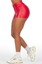 Tamry Red PU Short