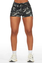 Loronda Black Camo Short