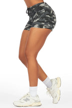 Loronda Black Camo Short