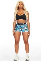 Rasheeda Blue Camo Short