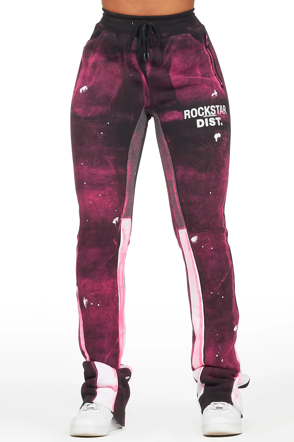 Tanisha Black Stacked Flare Pant