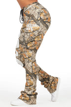 Sidni Tree Camo Super Stacked Track Pant