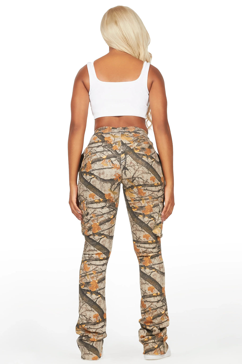 Sidni Tree Camo Super Stacked Track Pant