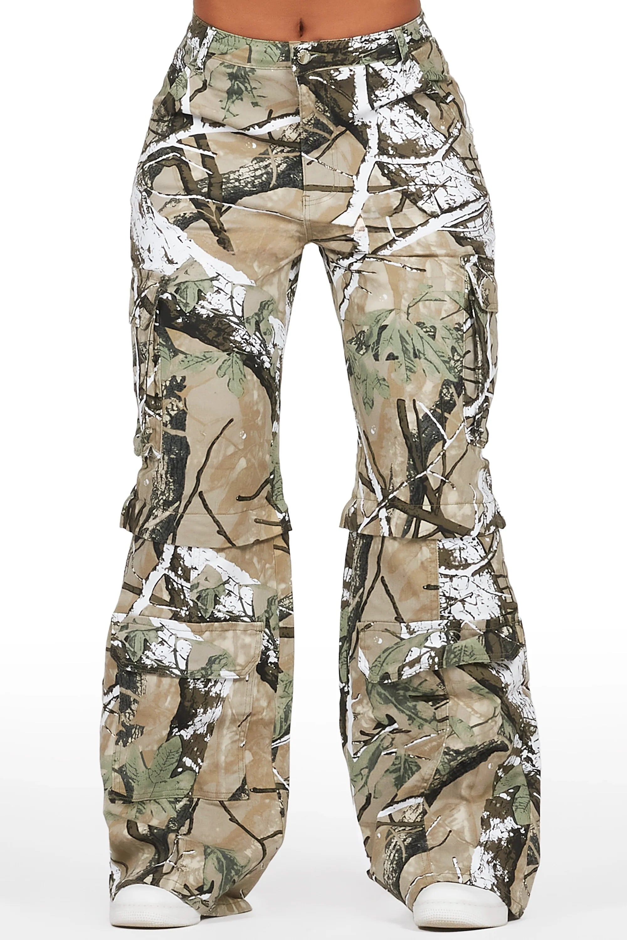 Precious Tree Camo Baggy Stacked Jean