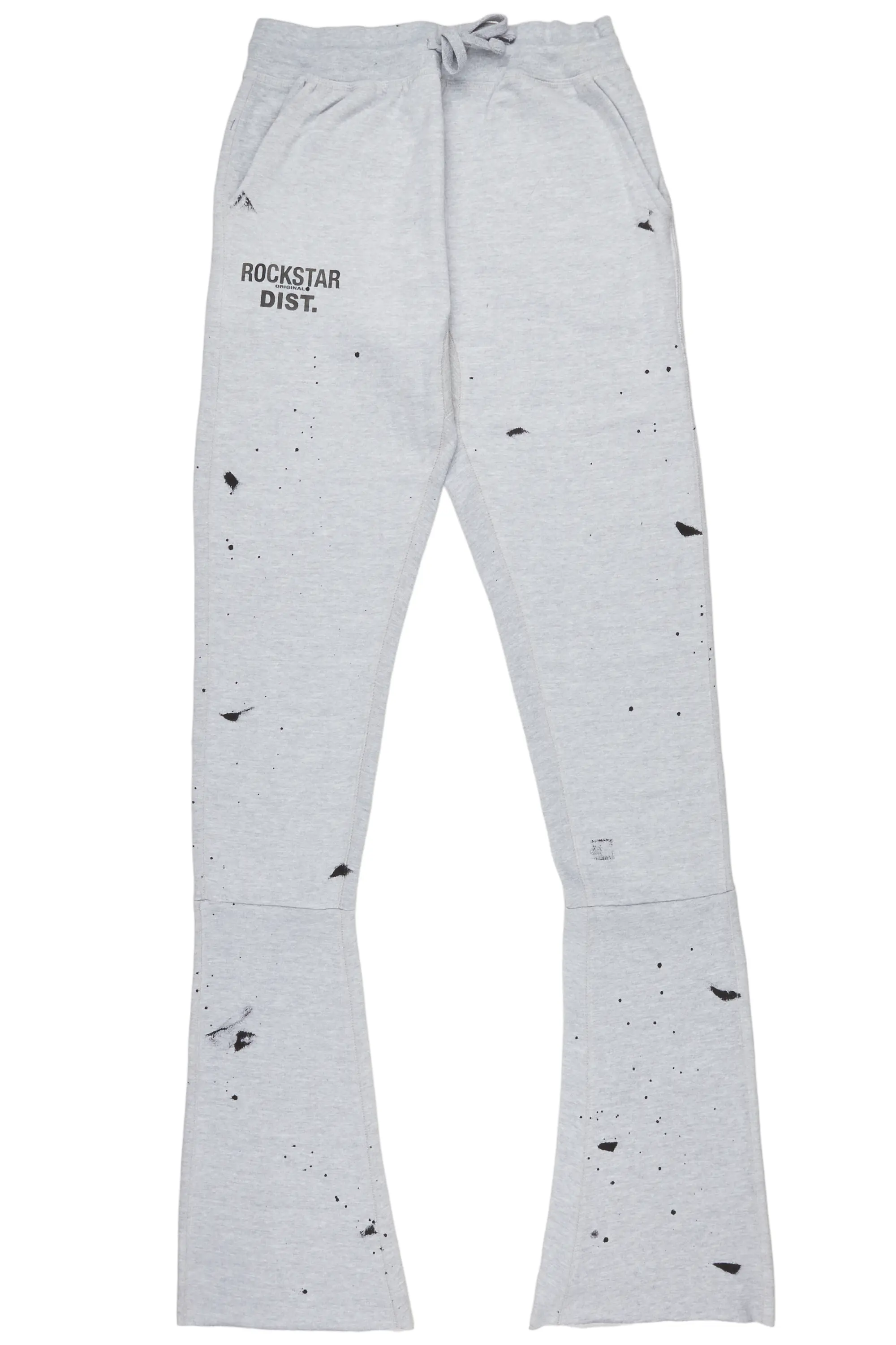 Farlee Heather Grey Super Stacked Flare Pants