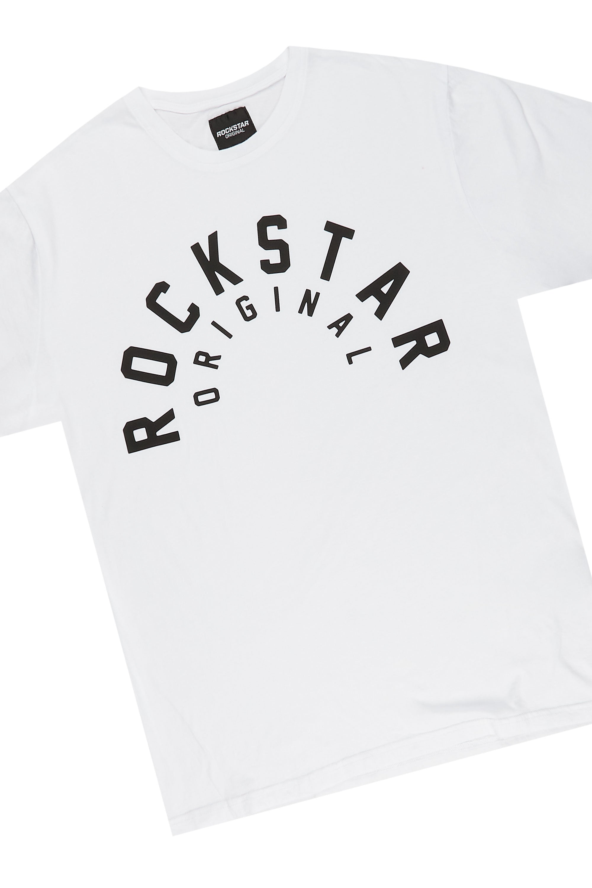 Felix White Graphic T-Shirt Short Set