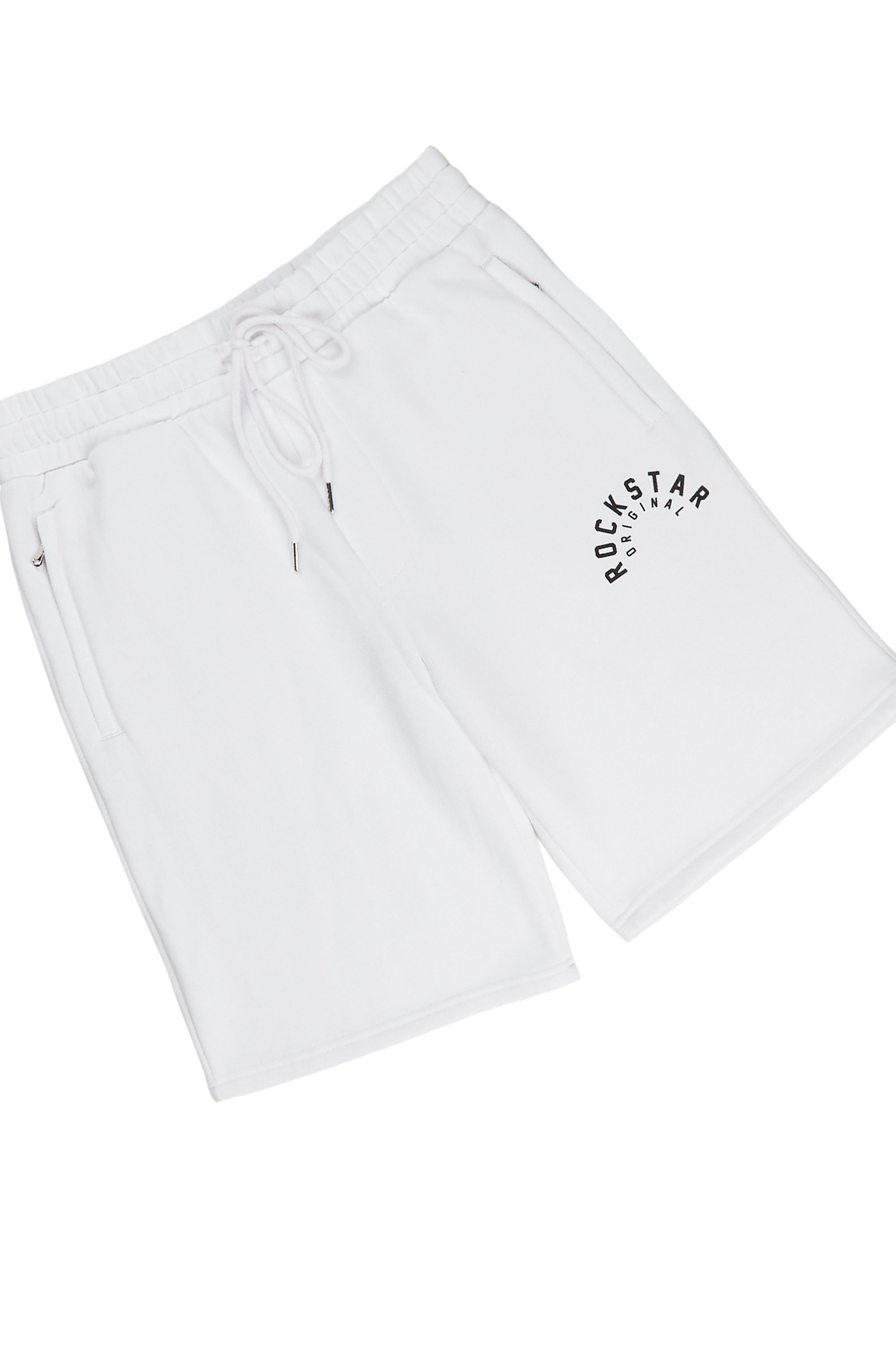 Felix White Graphic T-Shirt Short Set