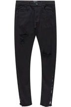 Ferg Black Stacked Flare Jean